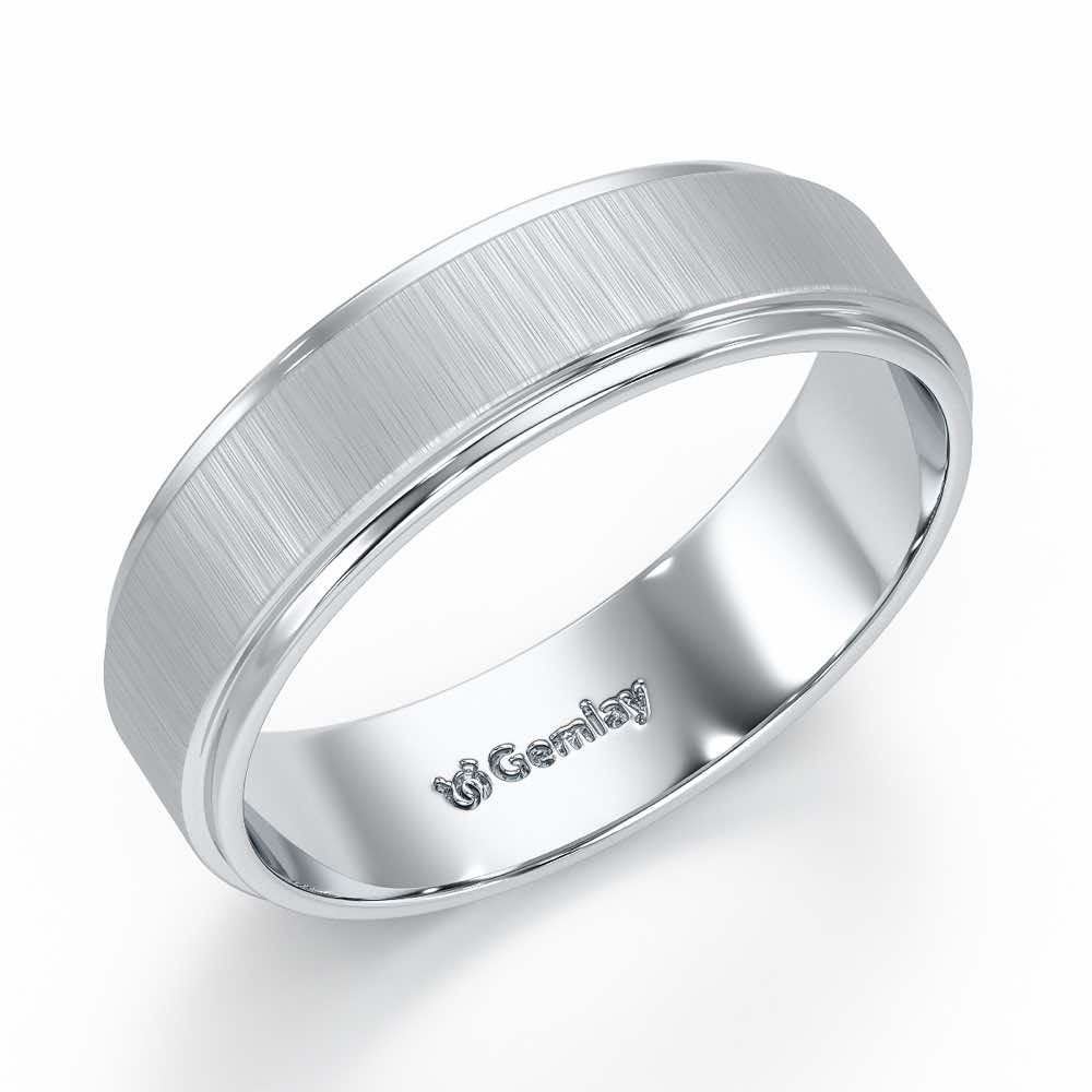 Ryker Glow Ring For Men - White Gold - Image 1