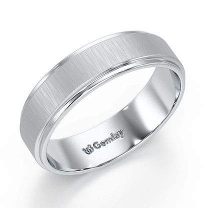 Ryker Glow Ring For Men - White Gold - Image 1