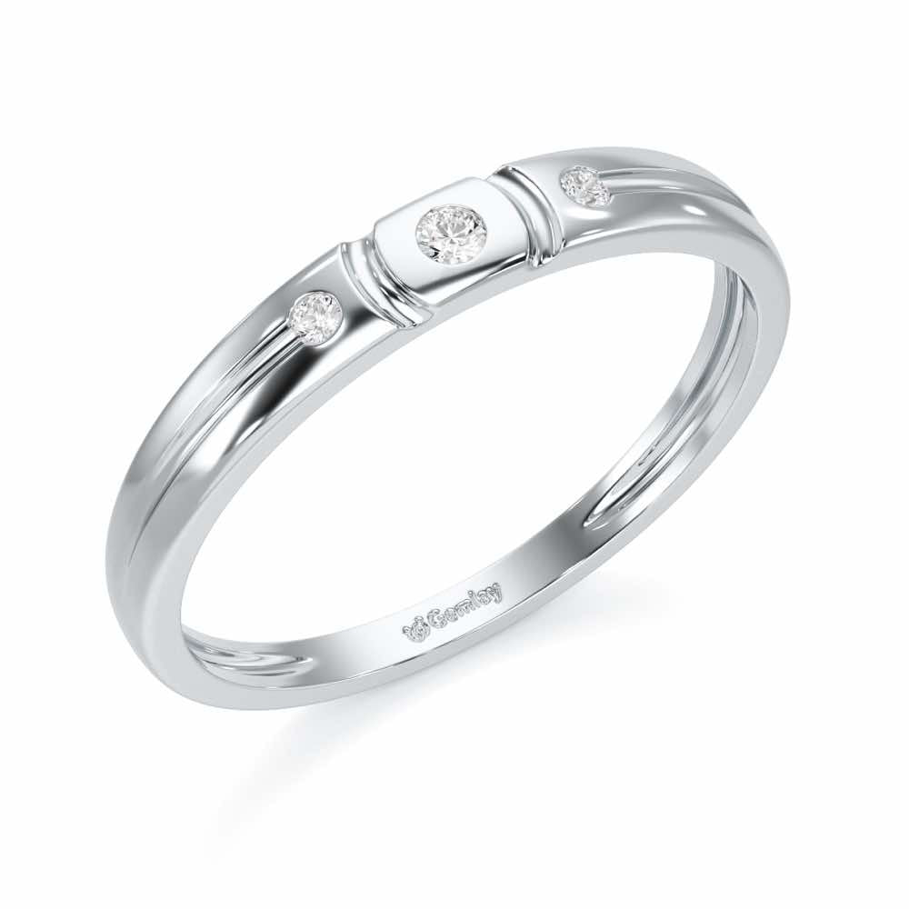 Miracle Blush Silver Ring - White Gold - Image 1