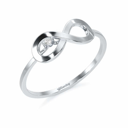 Tentacle Silver Ring - White Gold - Image 1