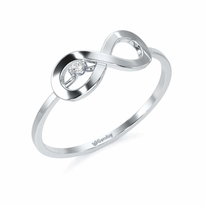 Tentacle Silver Ring - White Gold - Image 1