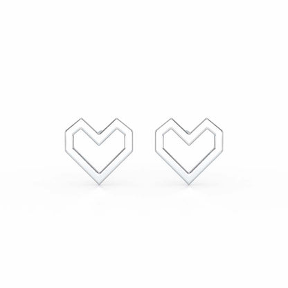 Lush Looplets Silver Earrings - White Gold - Image 1