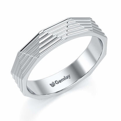 Sienna Silver Ring - White Gold - Image 1