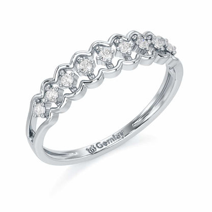 Unbounded Silver Ring - White Gold - Image 1