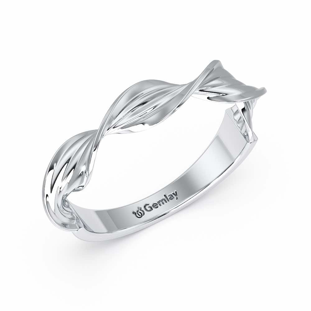 Evangeline Silver Ring - White Gold - Image 1