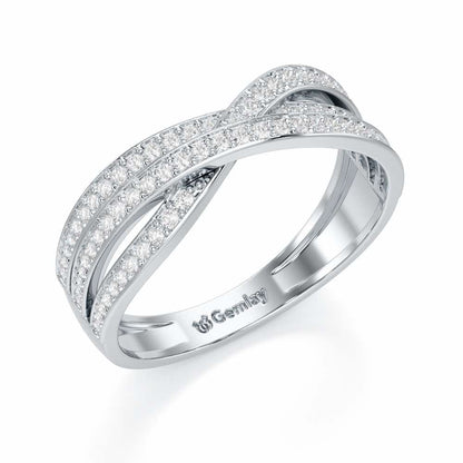 Supreme Helix Silver Ring - White Gold - Image 1