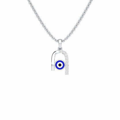 Vision of Peace Silver Pendant - White Gold - Image 1