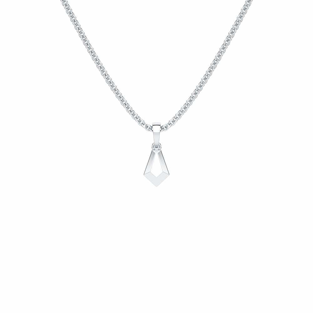 Gold Loop Gold Pendant - White Gold - Image 1
