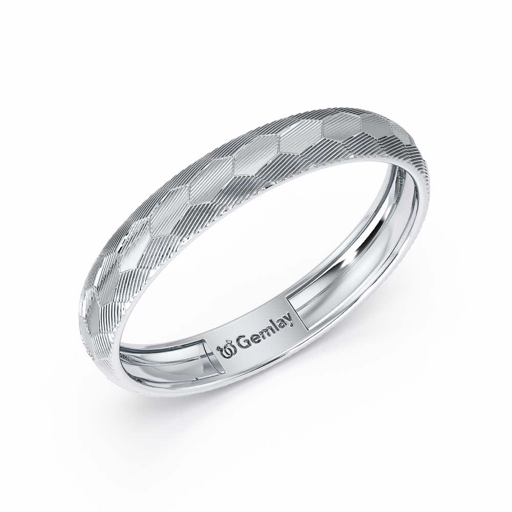 Lumi Silver Ring - White Gold - Image 1