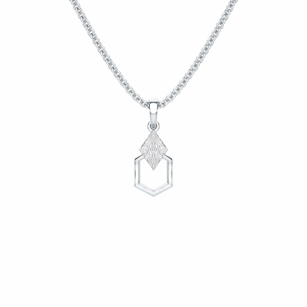Silver Mist Silver Pendant - White Gold - Image 1