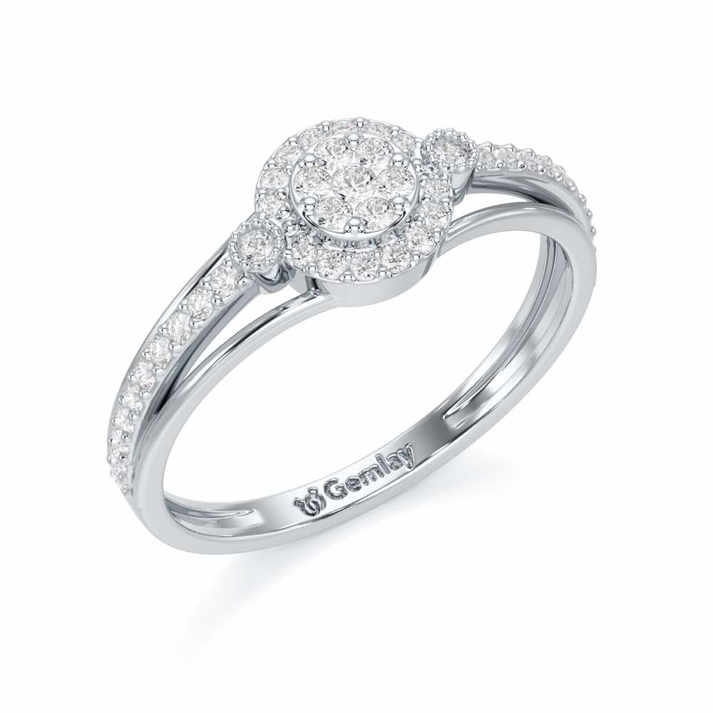 Impeccable Sheen Silver Ring - White Gold - Image 1