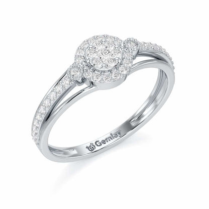 Impeccable Sheen Silver Ring - White Gold - Image 1
