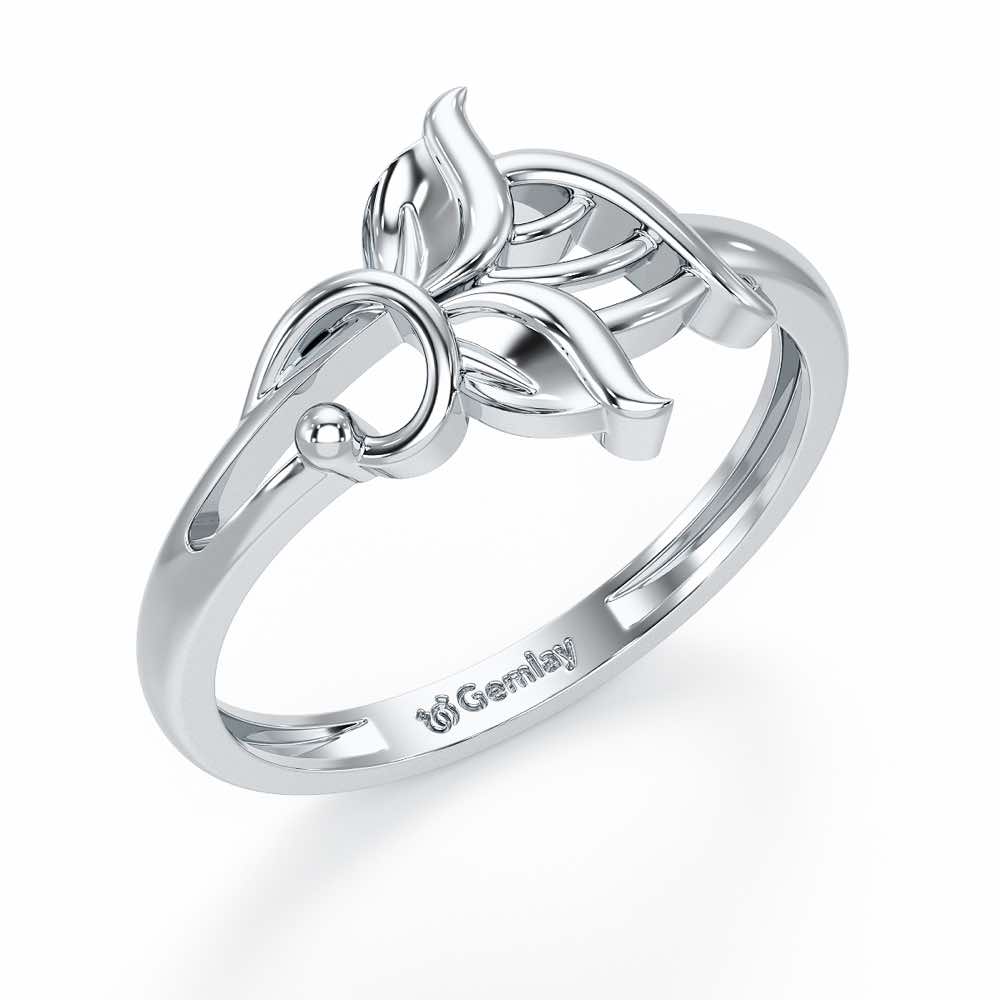 Knox Mystery Silver Ring For Women - White Gold - Image 1