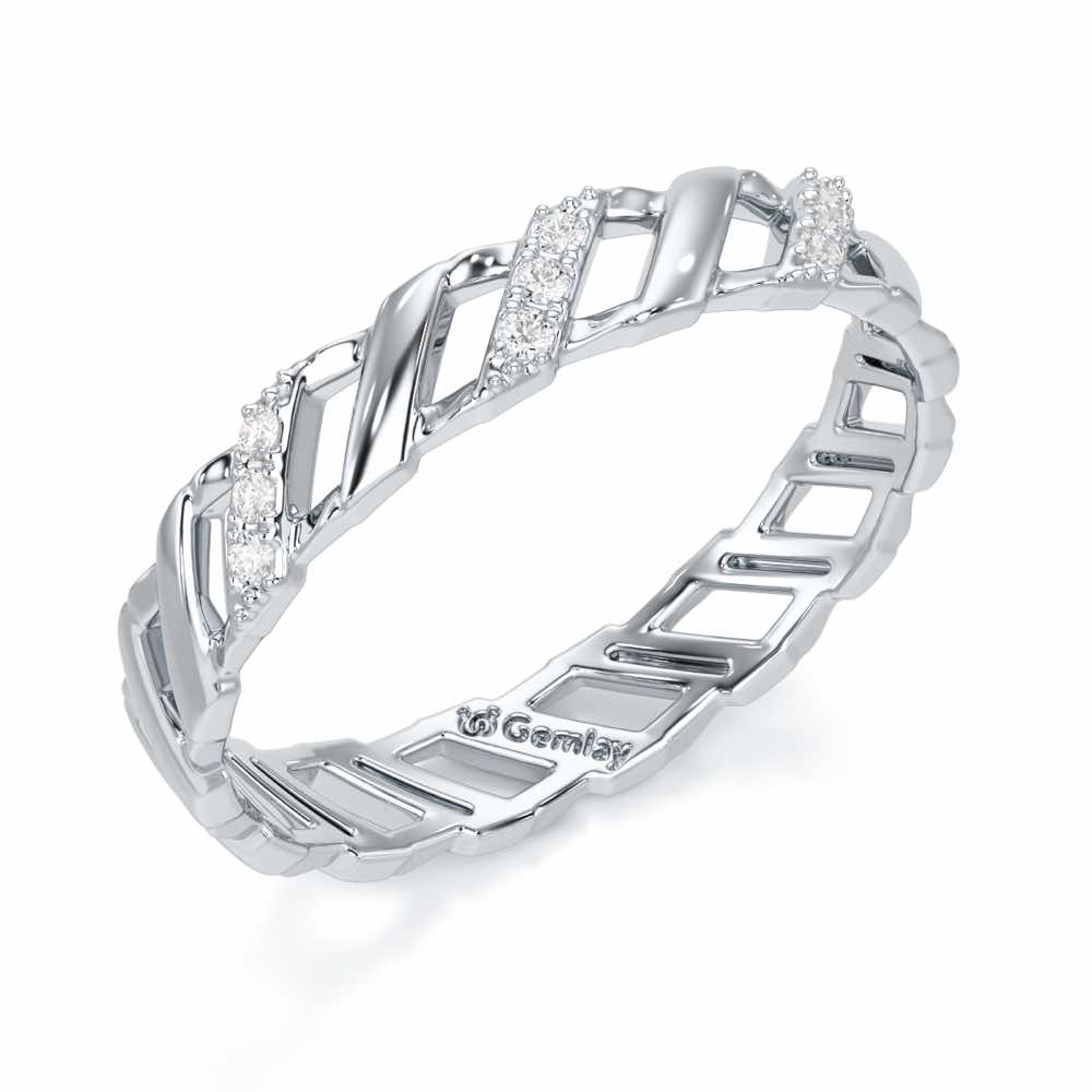 Arandele Silver Ring - White Gold - Image 1