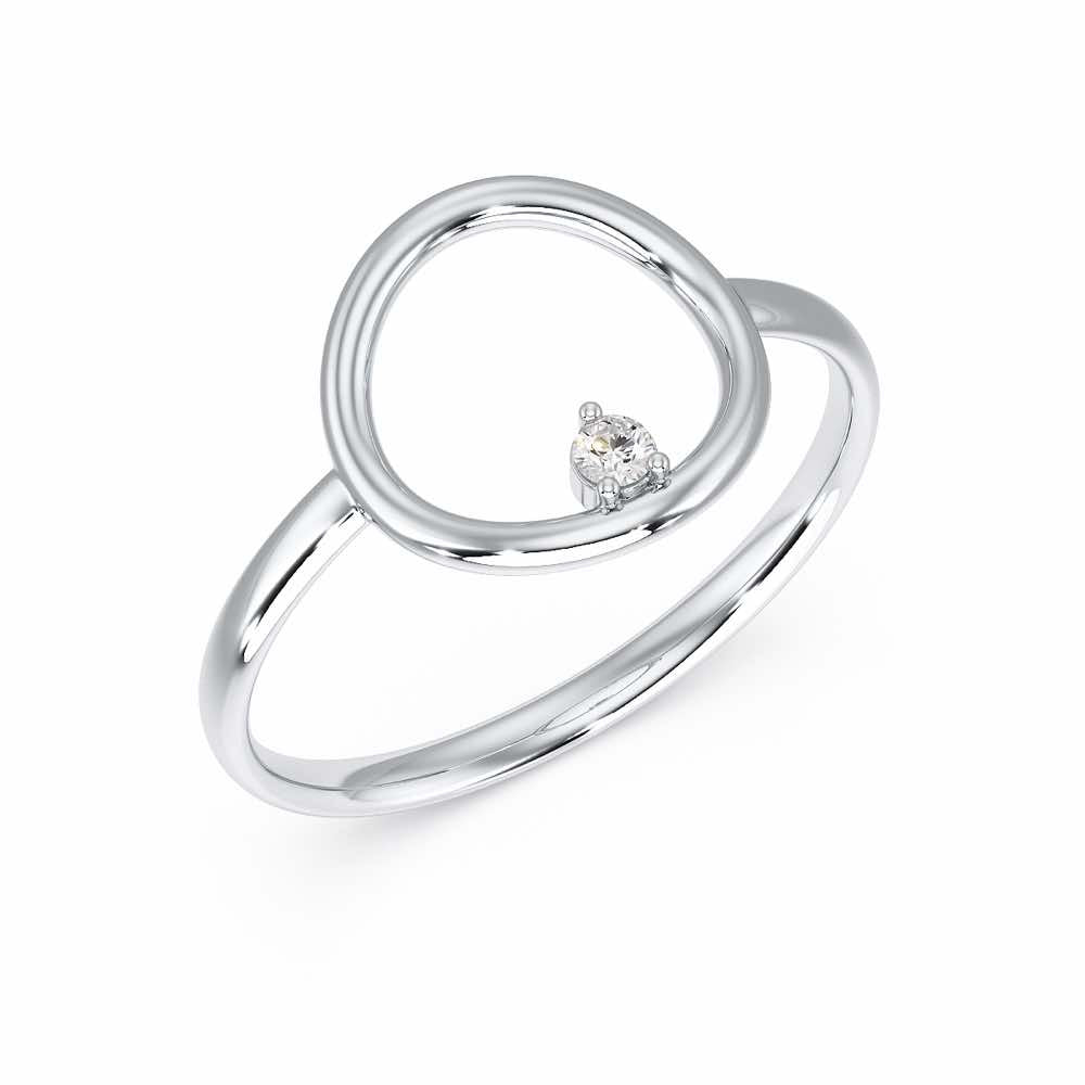 Sunray Sunray Silver Ring - White Gold - Image 1