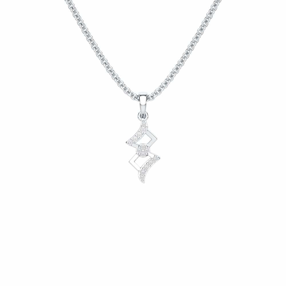 Silver Gleam Pendant - White Gold - Image 1