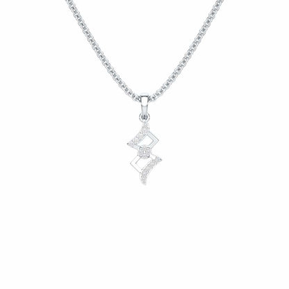 Silver Gleam Pendant - White Gold - Image 1