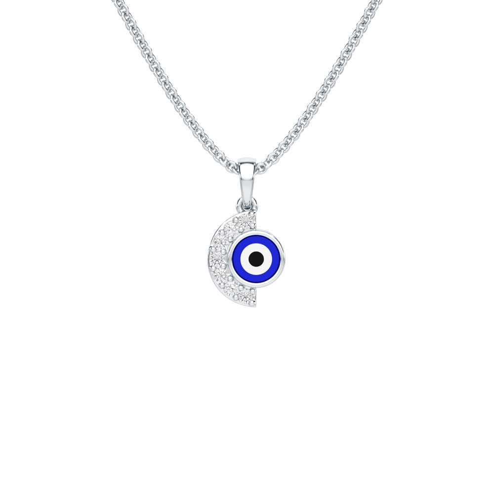 Sacred Watch Silver Pendant - White Gold - Image 1