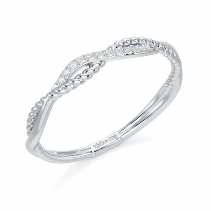 Turning Glowy Silver Ring - White Gold - Image 1