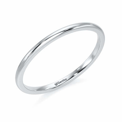 Eternal Glow Women Silver Ring - White Gold - Image 1