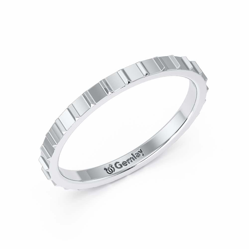 Alina Silver Ring - White Gold - Image 1