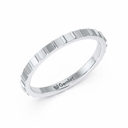 Alina Silver Ring - White Gold - Image 1