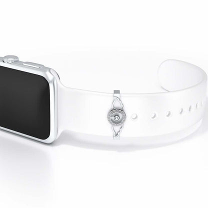 Bling Style Silver Watch Band - White Gold - Image 1