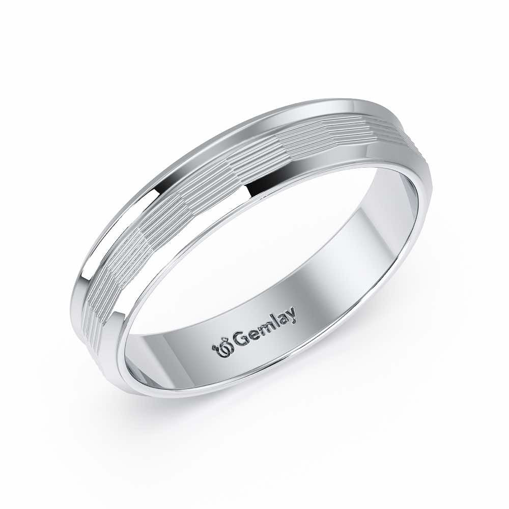 Elowen Silver Ring - White Gold - Image 1