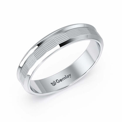 Elowen Silver Ring - White Gold - Image 1