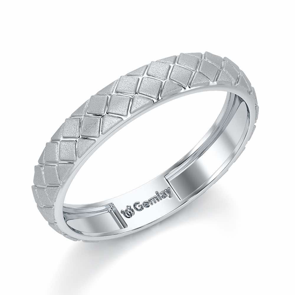Marie Silver Ring - White Gold - Image 1