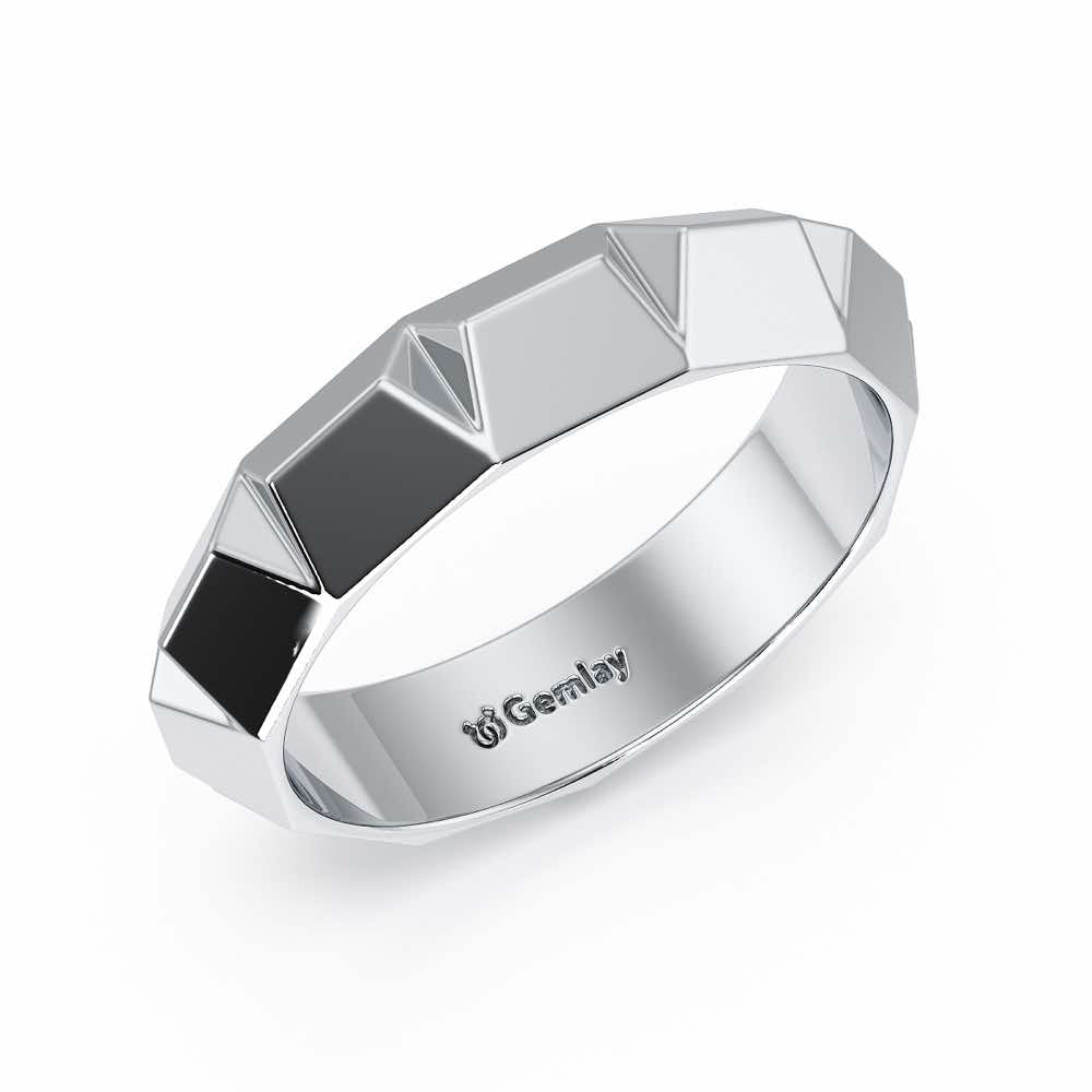 Marigold Silver Ring - White Gold - Image 1