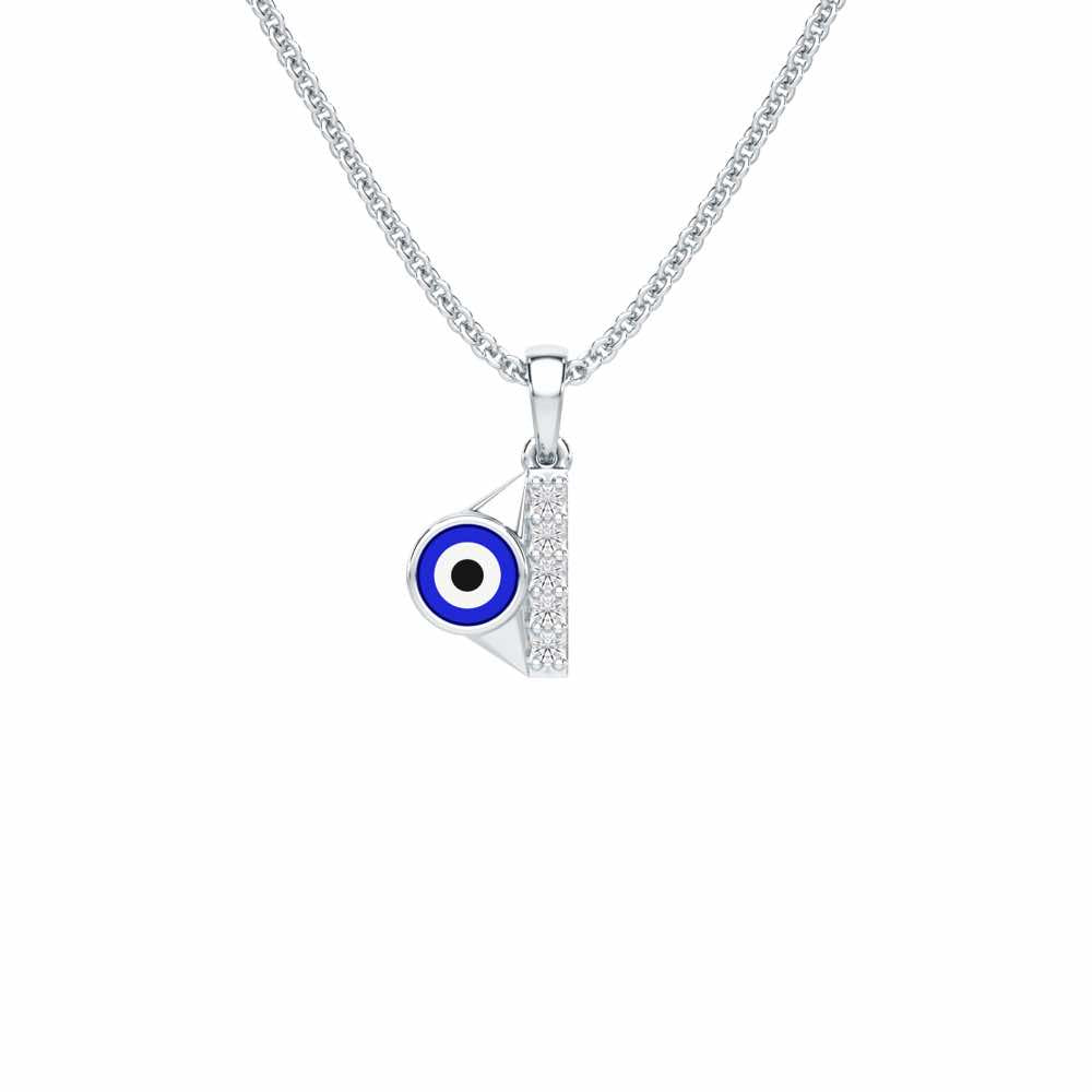 Aura of Protection Silver Pendant - White Gold - Image 1