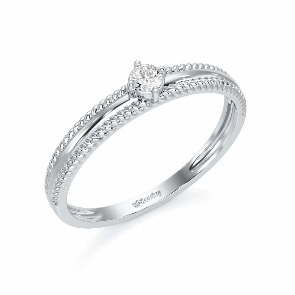 Destined One Silver Ring - White Gold - Image 1