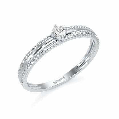 Destined One Silver Ring - White Gold - Image 1