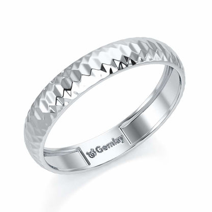 Ophelia Silver Ring - White Gold - Image 1