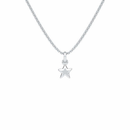 Mini Star Gold Pendant - White Gold - Image 1