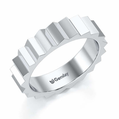 Selena Silver Ring - White Gold - Image 1
