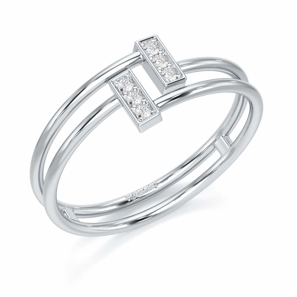 Flawless Slay Silver Ring - White Gold - Image 1