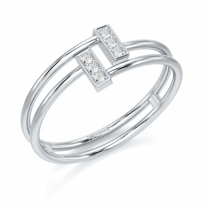 Flawless Slay Silver Ring - White Gold - Image 1