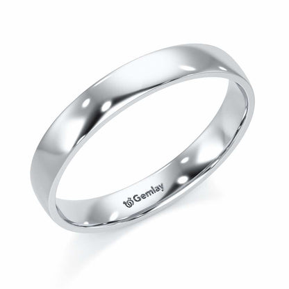 Bliss Aura Women Silver Ring Band - White Gold - Image 1