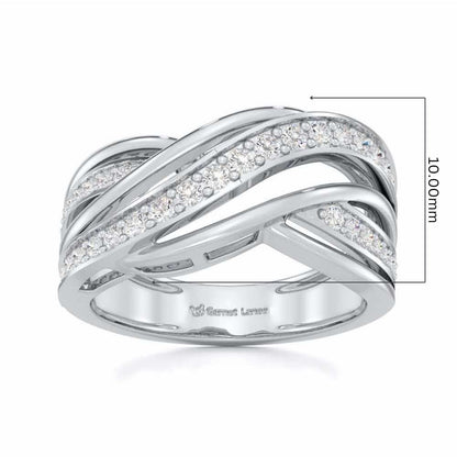 Suave Spell Silver Ring - White Gold - Image 5