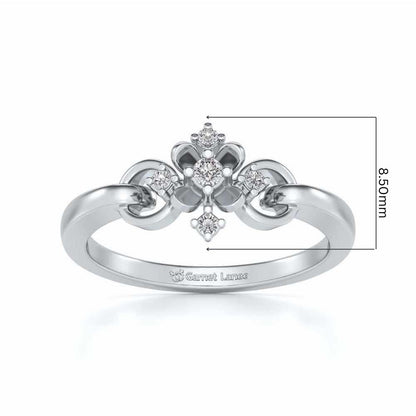 Arunima Silver Ring - White Gold - Image 5