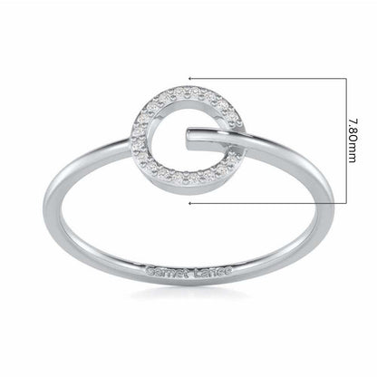 Majesticy Sparkle Silver Ring - White Gold - Image 5