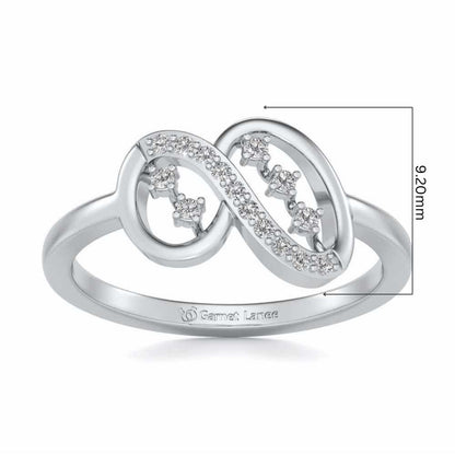 Eshana Silver Ring - White Gold - Image 5