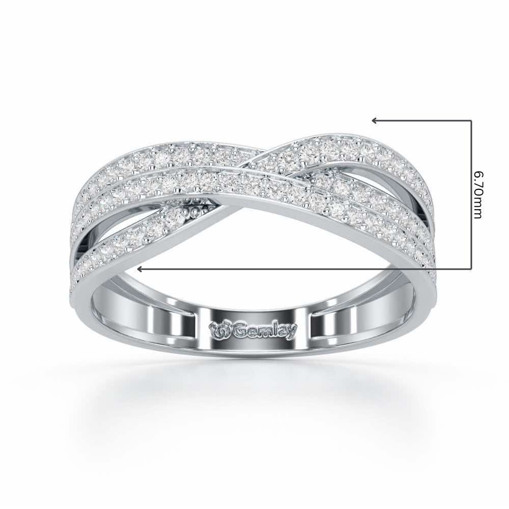 Supreme Helix Silver Ring - White Gold - Image 2