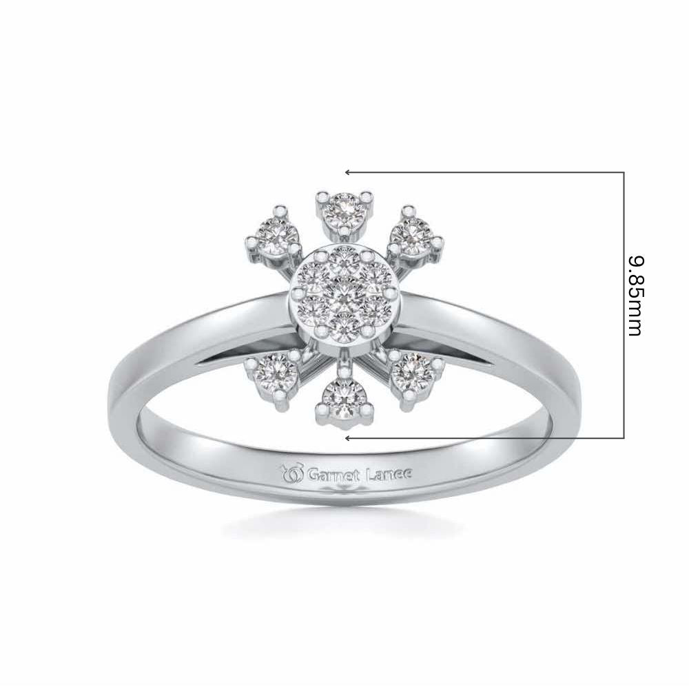 Ekta Silver Ring - White Gold - Image 5