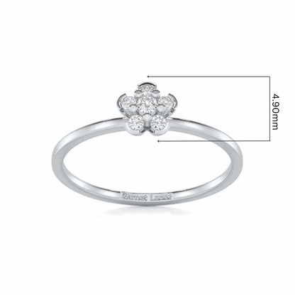 Captivating Cosmos Silver Ring - White Gold - Image 5
