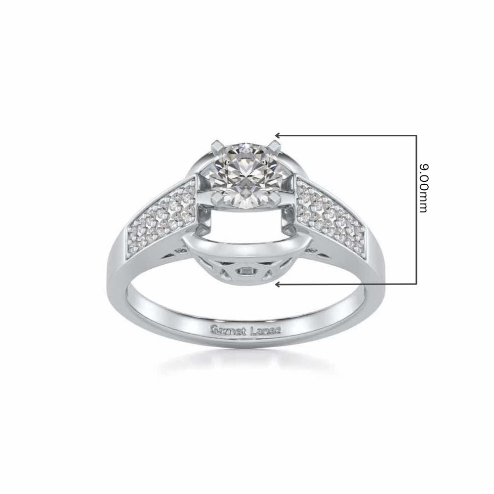 Swapan Solitaire Ring - White Gold - Image 5