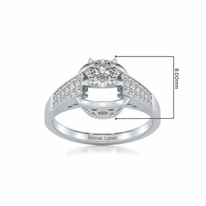 Swapan Solitaire Ring - White Gold - Image 5