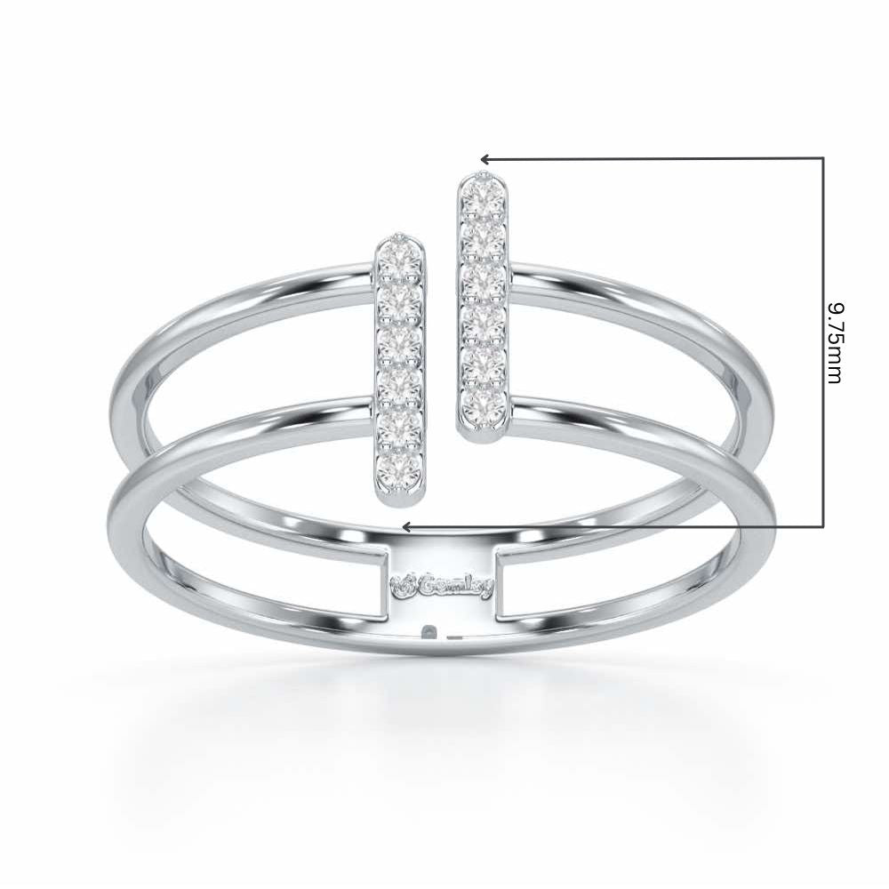 Just Meeting Silver Ring - White Gold - Image 2